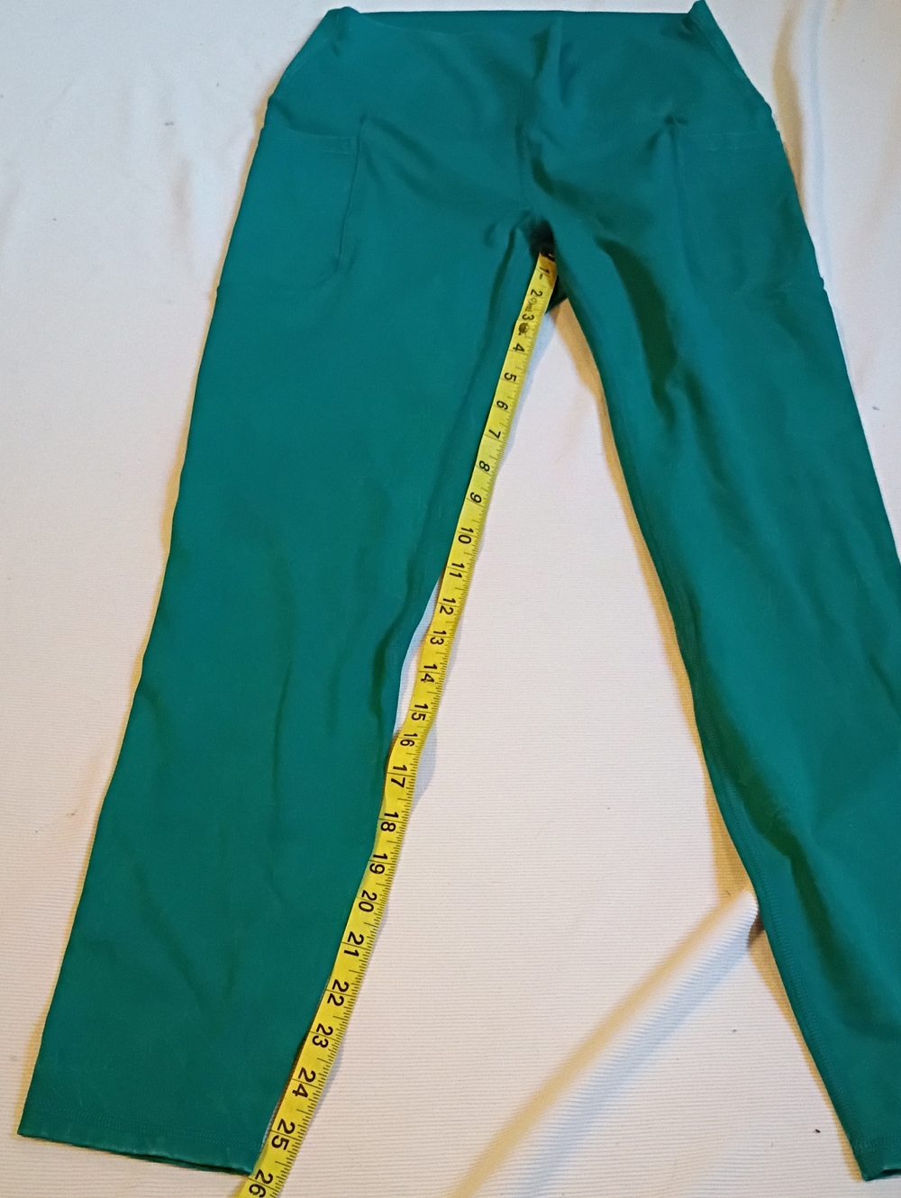 JoyLab High-Waist Leggings with Side Pockets - Teal - Picture 6 of 7